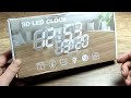 №211  Настенно-Настольные LED 3D Часы SZXUBEI с Aliexpress ! Обзор Товаров их Китая !