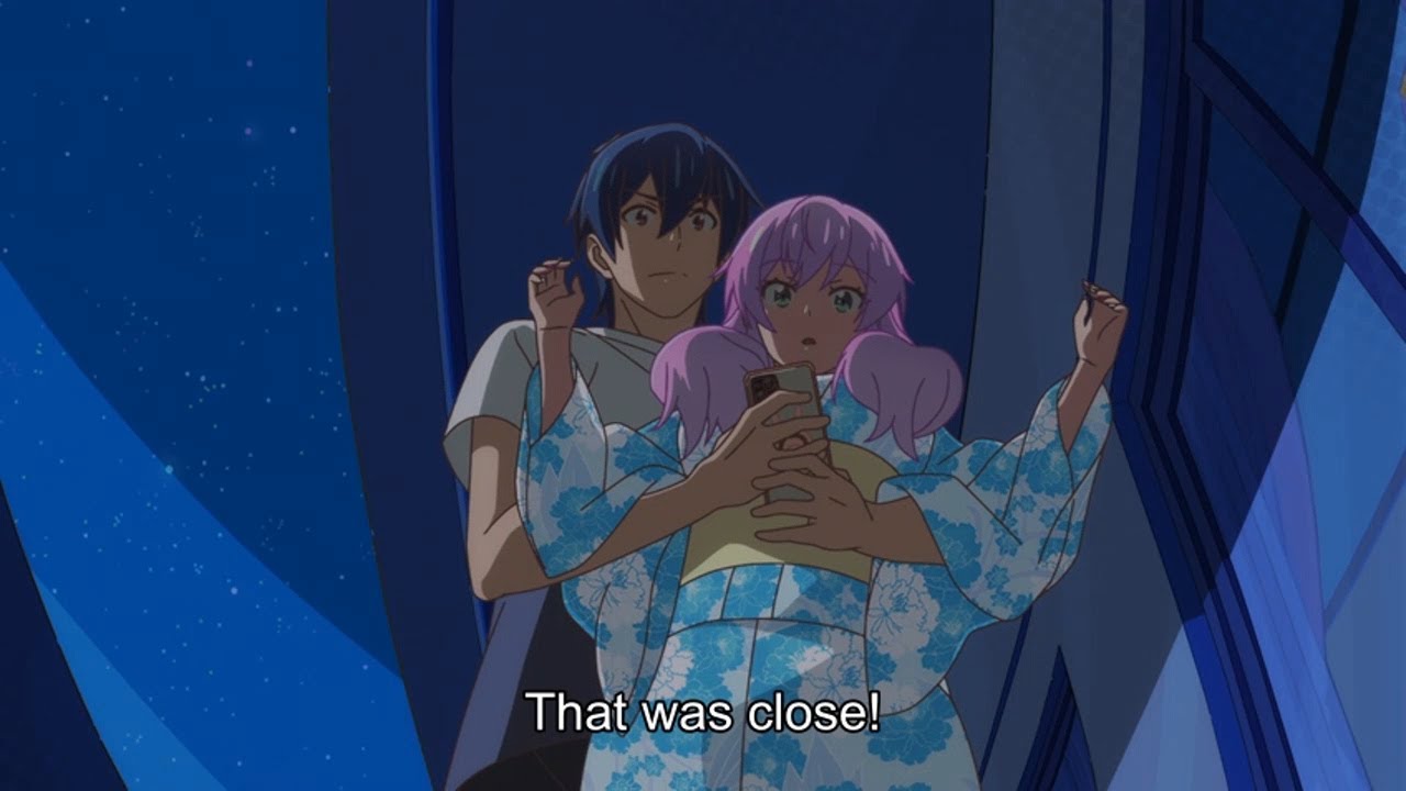 Jirou hugs Akari behind which makes her so touched Ep