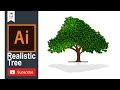 How To Create a Realistic Tree | Adobe Illustrator Tutorial