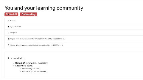ALX: You and your learning community
