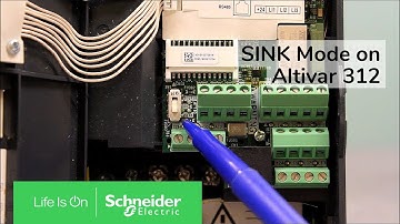 Configuring Logic Inputs in SINK Mode on Altivar 312 | Schneider Electric