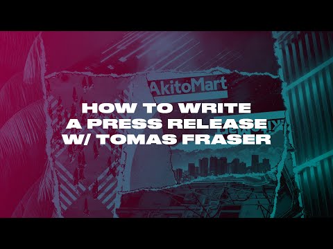 How to Write a MUSIC PRESS RELEASE w/ Tomas Fraser (Coyote Records)