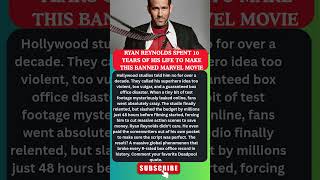 RYAN REYNOLDS SPENT 10 YEARS ON THIS 💔🤫 #ryanreynolds #deadpool #marvel