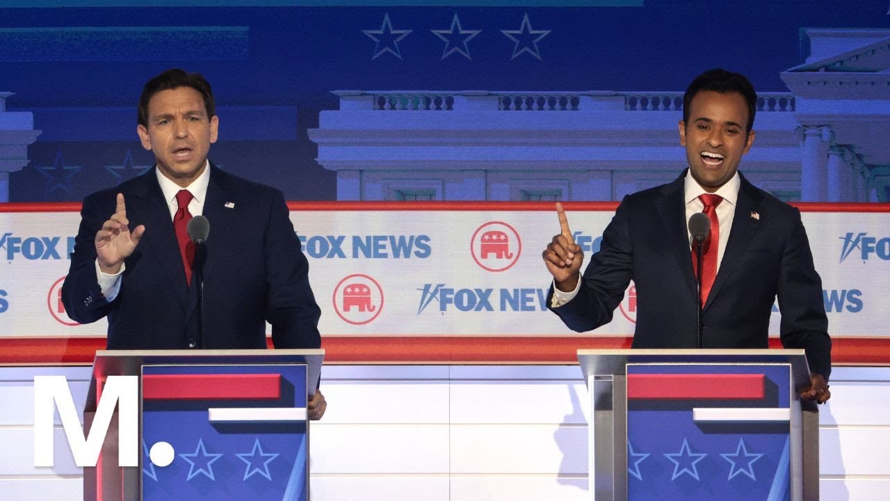 Republican Presidential Hopefuls CLASH In First 2024 Debate - YouTube