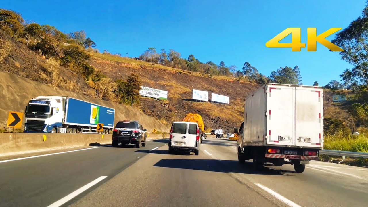Rodovia Fernão Dias em Mairiporã SP 4K