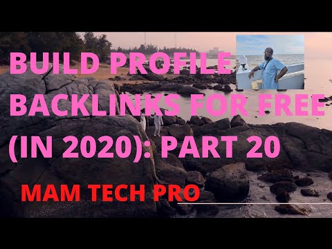 প্রোফাইল ব‍্যাকলিংক Part 20:Profile Backlinks Bangla Tutorial|Backlinks SEO Tutorial 2020#MAMTECHPRO