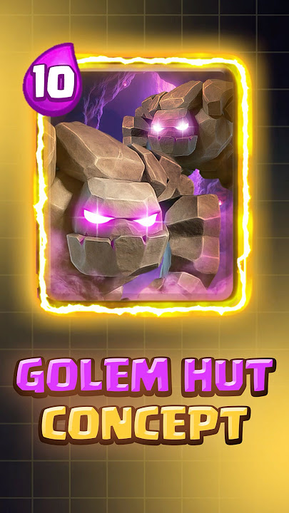 🔥 Golem Hut concept #clashroyale