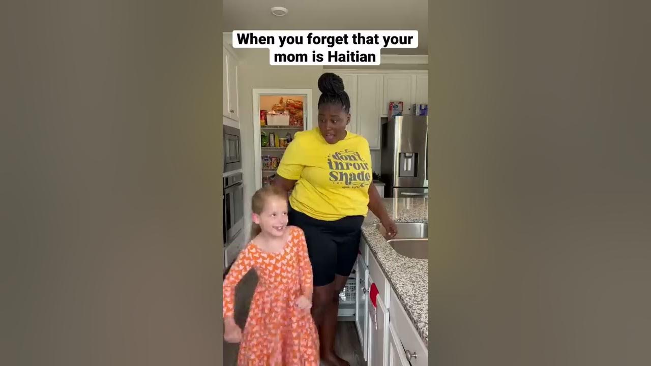 When You Forget That Your Mom Is Haitian! #haitian #transracialadoption #shorts
