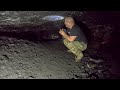 Abandoned lime cave  scotland