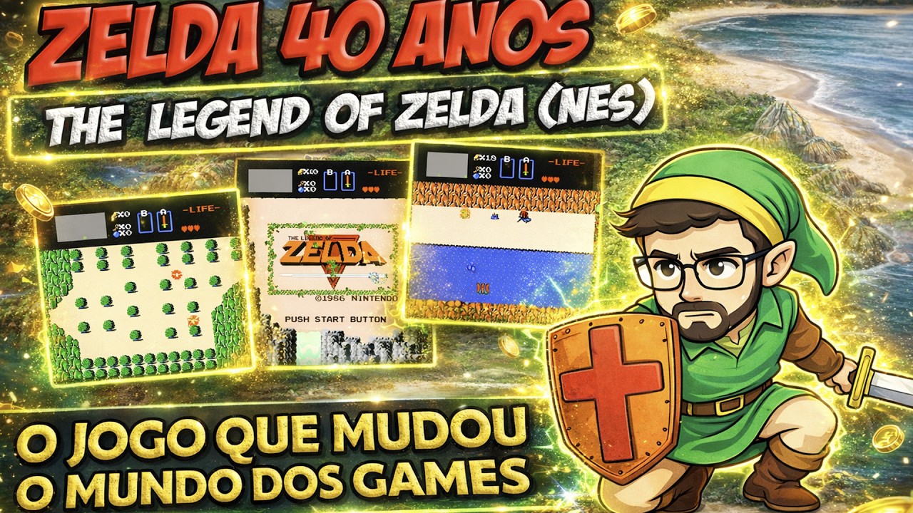 40 ANOS DE ZELDA - O JOGO QUE CRIOU O MUNDO ABERTO? A Verdade Sobre o Primeiro Zelda (1986) #zelda