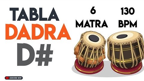 Dadra Taal Tabla Loop  D# | 130 Bpm | 6 Matra | #muzzico