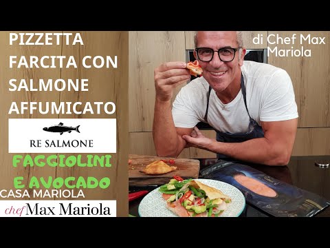 Pizzetta Farcita con Salmone Affumicato Fagiolini e Avocado