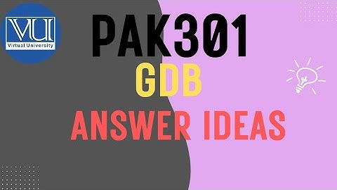 Pak301 GDB Solution Fall 2025  |VU Pakistan
