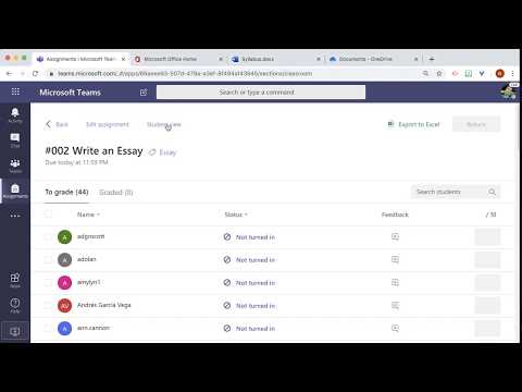 Switch an assignment in Microsoft Teams to Student View