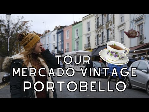 Vídeo: Compras Portobello Road Market em Londres