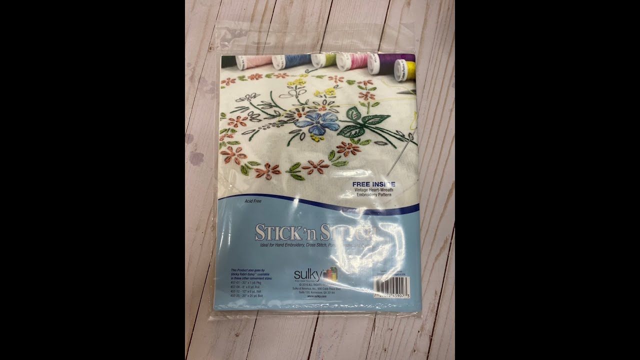 Sulky cross stitch and embroidery stabilizers - Peacock & Fig