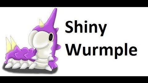 Shiny Wurmple In Pokemon Ruby