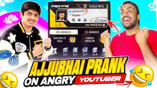 Fake Ajjubhai prank On Youtuber Challenge Me India Top 1 Ajjubhai Voice Prank 😱 - Garena Free Fire