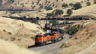 BNSF Military Train Over Tehachapi Pass! ~ The Full Chase!