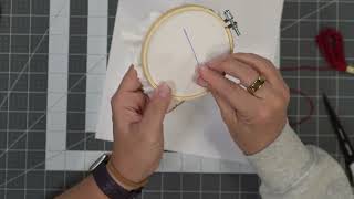 Hand Embroidery: How to do a Backstitch