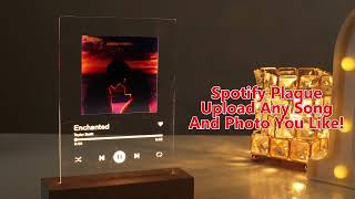 My spotify plaque® official website! Custom spotify music plaque.