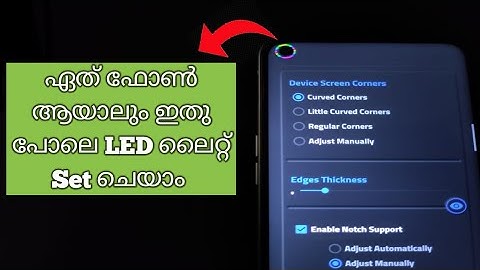 How To Enable LED Notification Light Around Notch Or Camera - For Any Android Device | with out Root