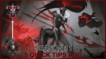 5 QUICK TIPS FOR KALISTA/ADC IN SEASON 11 AND 15+ KILLS GAME! *SHORT GUIDE* - League of Legends