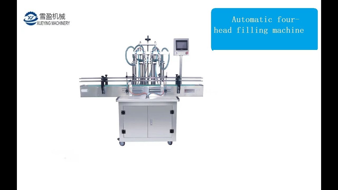 Automatic 4 Heads Pneumatic Piston Filling Machine for Liquid Soap ...