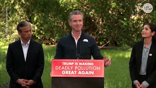 Newsom announces challenge to Trump environmental policies