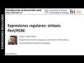 Expresiones regulares: sintaxis Perl/PCRE