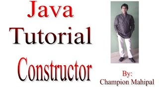 Learn Java Tutorial 13 Constructor with example Net Worth