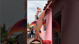 Gorgeous mother Mermaid with adorable baby girls🧜‍♀️ #mermaid #funnyshorts #shorts