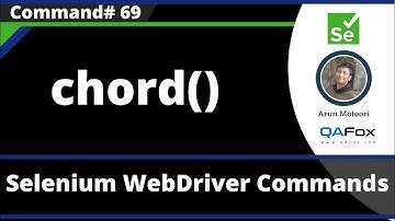 chord() Command - Selenium WebDriver