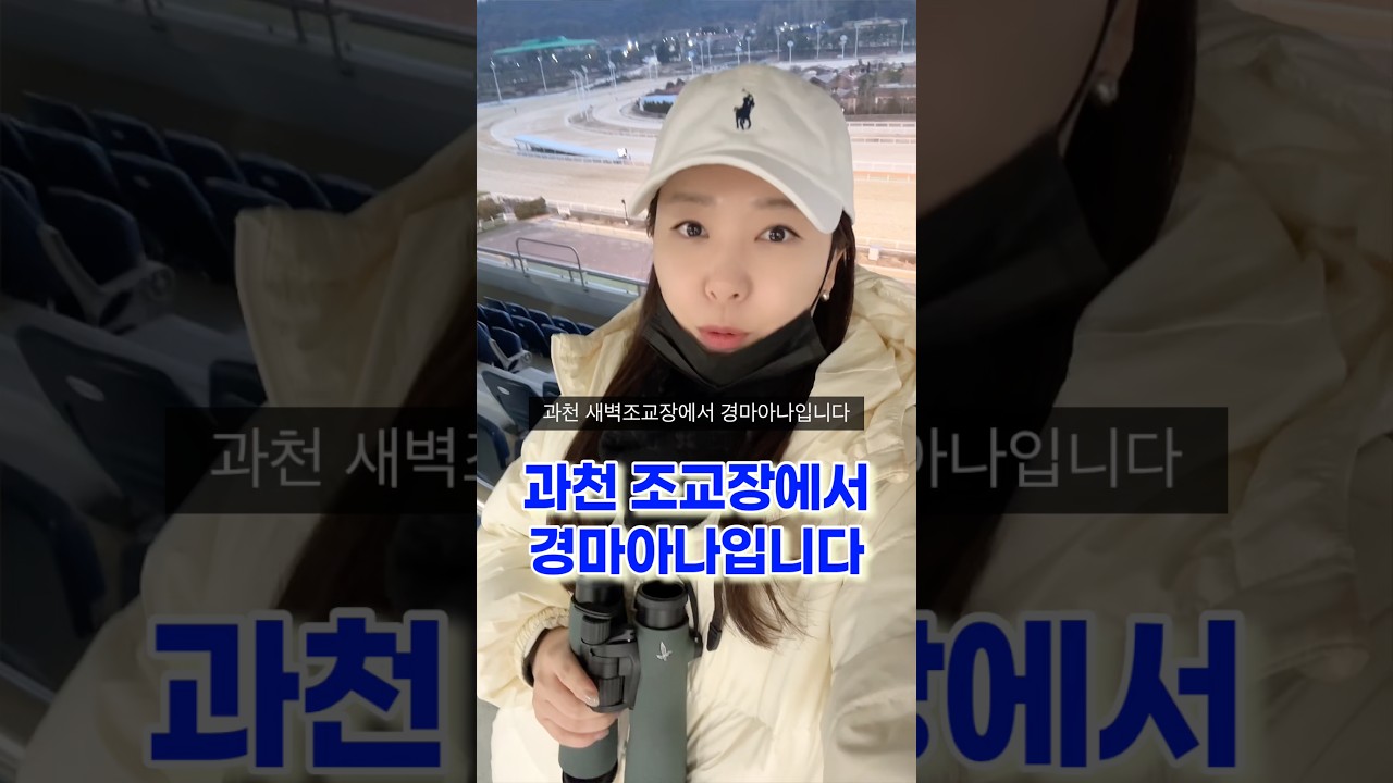 과천 조교장에서 경마아나입니다🥰