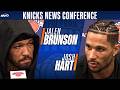 Jalen Brunson, Josh Hart on how Knicks are staying locked-in for Game 2 of ECF vs. Cleveland