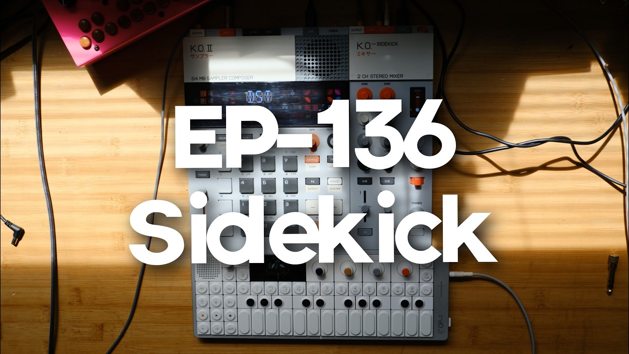 Teenage engineering EP-136 sidekick 2CH mixer,EP-133 K.O.II,OP1