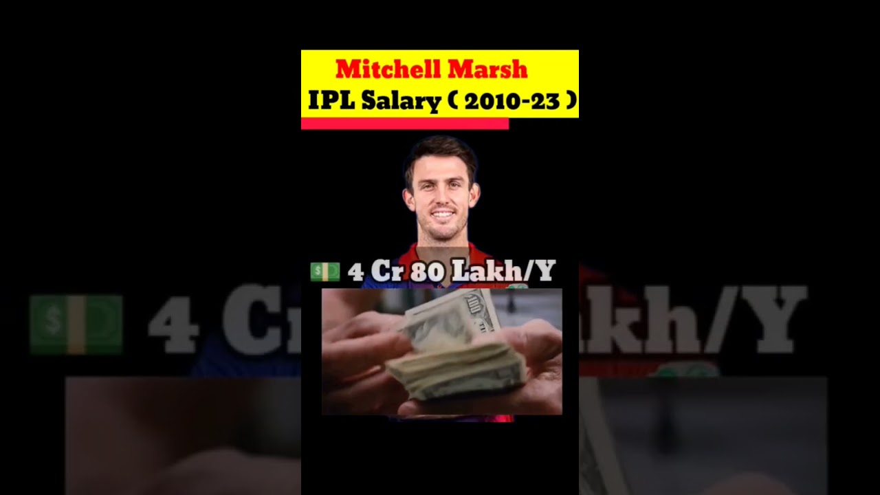 Mitchell Marsh total IPL SALARY 💵💥 