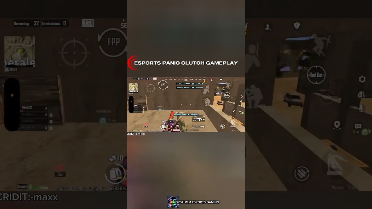 PUBG MOBILE ESPORTS 2026's MOST INSANE 1VS4 CLUTCH IN PUBGMOBILE