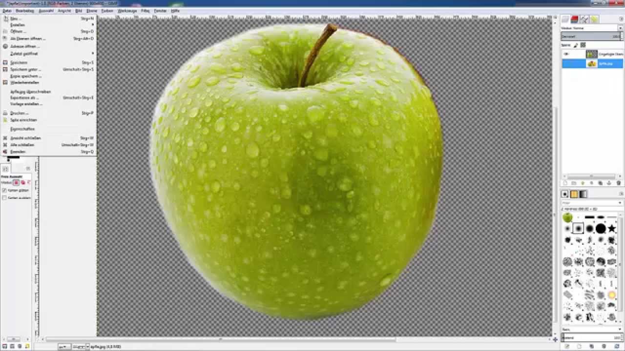 Gimp Bild Objekt Freistellen Ausschneiden Einfugen Tutorial Youtube