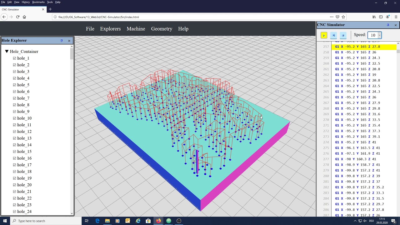 Cnc web simulator 2 youtube