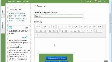 Adding a Turnitin Assignment in Moodle 3