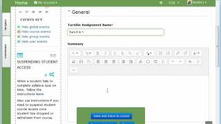 Adding a Turnitin Assignment in Moodle 3