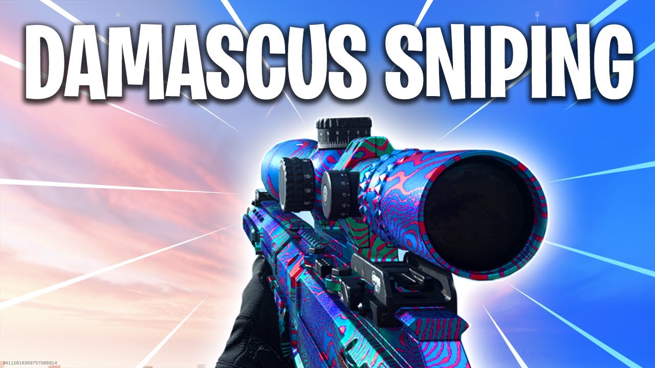 DAMASCUS SNIPING on Modern Warfare... (CAMO GLITCH)
