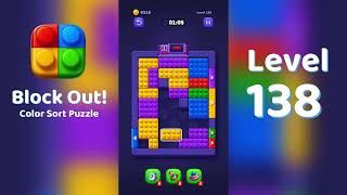 Block Out Level 138 Walkthrough 🧩 | All Levels Solution | Mini Boss