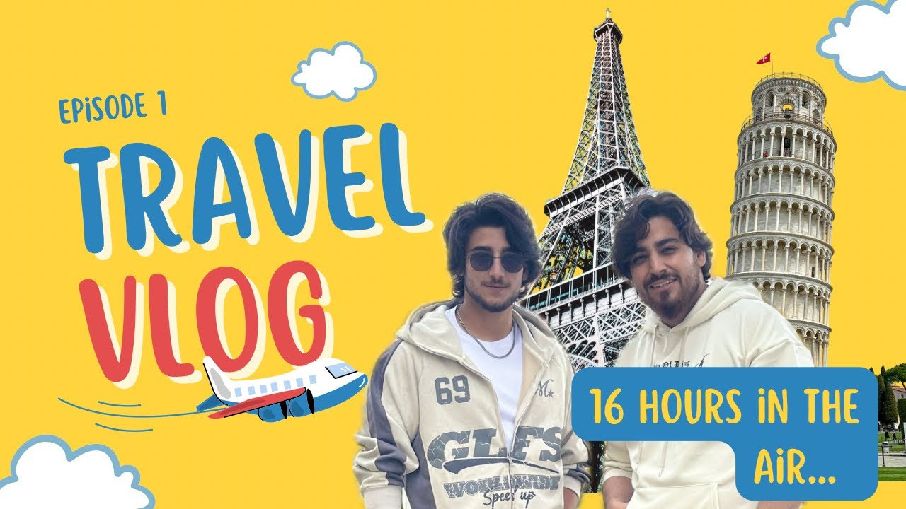 “16 hours in the air… and finally landed in ? 😍Ep 1 