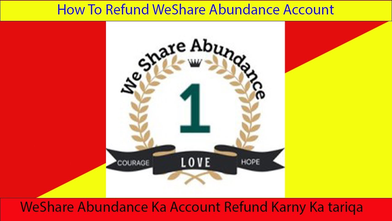 How To Refund WeShare Abundance Account WeShare Abundance Ka Account 