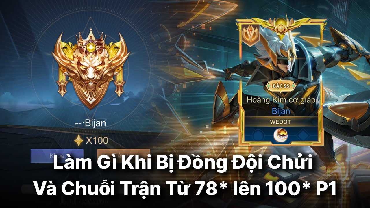 Chuỗi Trận Lên 96* | Làm Gì Khi Đồng Đội Gà Và Cách Đi Kèo Với Ryorma & Omen Rank Cận Chiến Thần