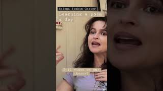 Helena Bonham Carter - Learning a poem a day @ConnellGuides