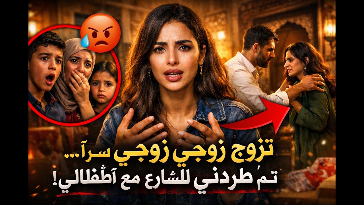 تزوج زوجي سرا… ثم طردني للشارع مع أطفالي الثلاثة