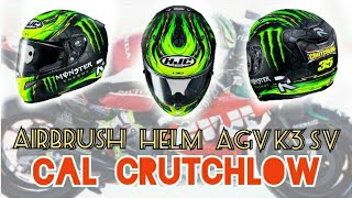 Airbrush Helm AGV K3 SV - CAL CRUTCHLOW